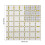 Square Quilting Ruler Hand Craft Patchwork Sewing Tool 16 x 16cm Plastic 5