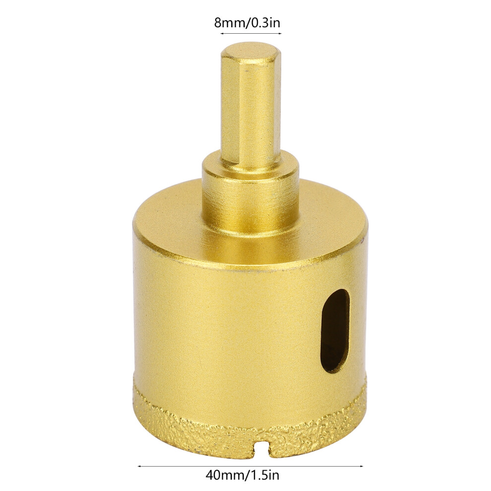 5Pcs Diamond Hole Drill Bits 40Mm For Marble, Ceramic, Glass 4681360941736