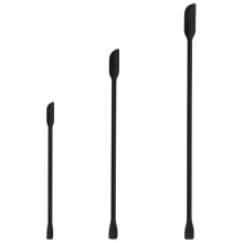 Spatula smididh beag, lann caol agus corp sínte le haghaidh an raoin uasta, scríobán silicone in-athúsáidte le comhdhéanamh neamh-tocsaineach,