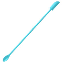 Škrabka na sklenice, míchací nástroj na kosmetické lahvičky, silikonové mini špachtle na make-up s vestavěným jádrem z nerezové oceli a