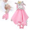 Plush Baby Comforter Security Blanket with Teether - Soft & Odorless 9
