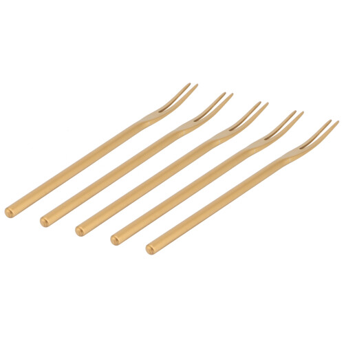 5Pcs Obst Gabel Edelstahl Originalität Nette 2