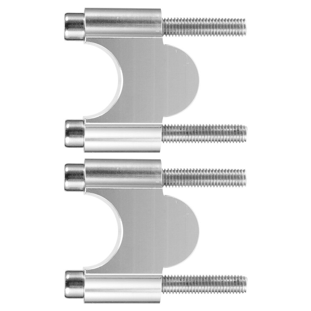 Motorcycle Atv Handlebar Risers Clamp Kit 7/8In 30Mm Universal Part Silver 7901360949806