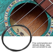 27-Zoll-Nylon-Konzertukulele-Saiten-Set für Sopran, Konzert & Tenor, Weiß & Schwarz