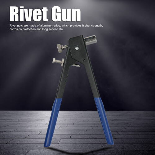 Aluminium Alloy Rivet Nut Gun with Flat Head Inserts Hardware Fastener Kit 2