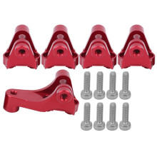 Aluminiumlegierung RC-Kielstabhalter-Set für 1/10 TRX4 TRX6 Fahrzeuge Rot