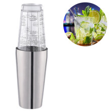Martini Shaker, Professionelt Barværktøj Med Glas Cocktail Shaker, Rustfrit Stål For Holdbarhed, Lækagesikkert Låg Holder Blandinger Sikkert,