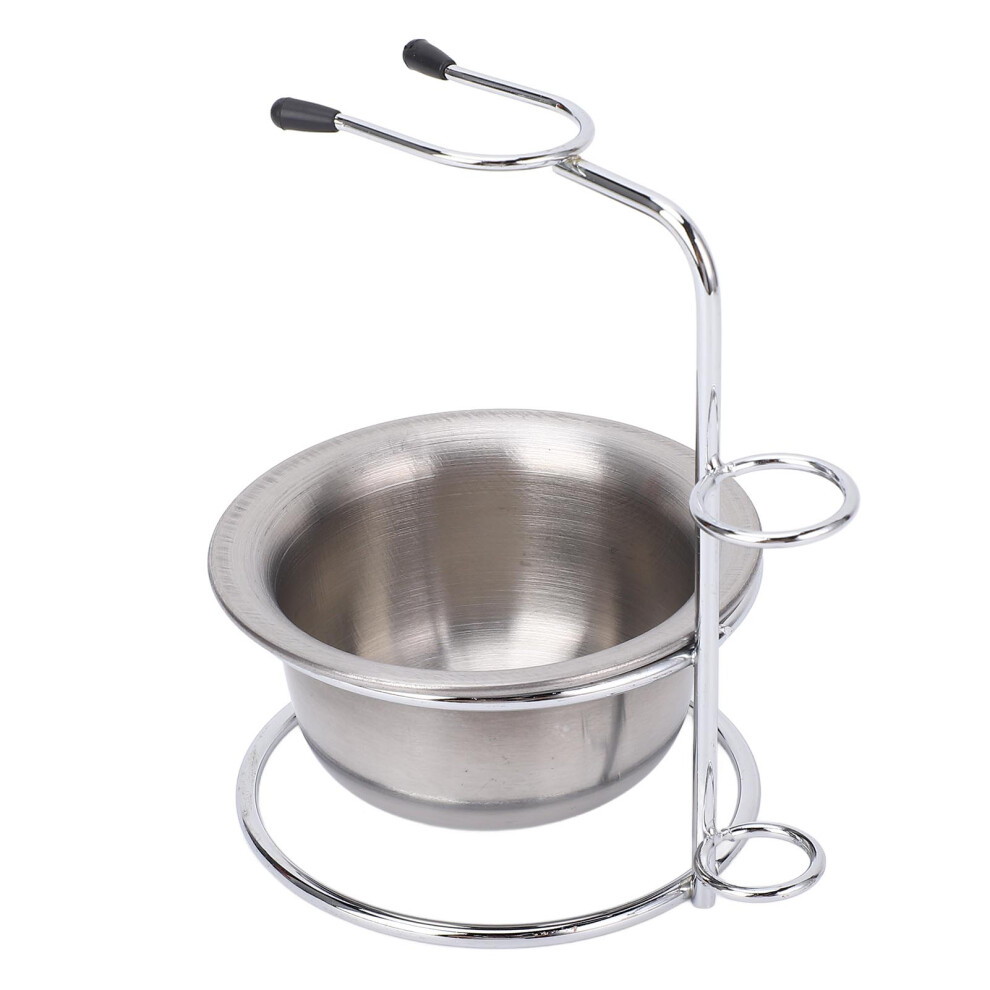 Metal Shaving Stand & Bowl Set, Brush Holder, 8.8cm x 4cm