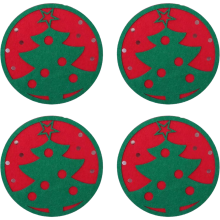 Ambiente festivo, design exclusivo de floco de neve para decoração de Natal em casa, proteção para mesa de centro, conjunto de 4