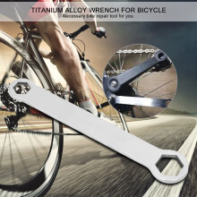 Titaniumlegierung Fahrradschlüssel 10mm 15mm Schraube Doppelend-Handwerkzeug