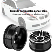 4 Stück 1,9" Aluminiumlegierung RC-Auto Radhülsen Schwarz für 1/10 Driften