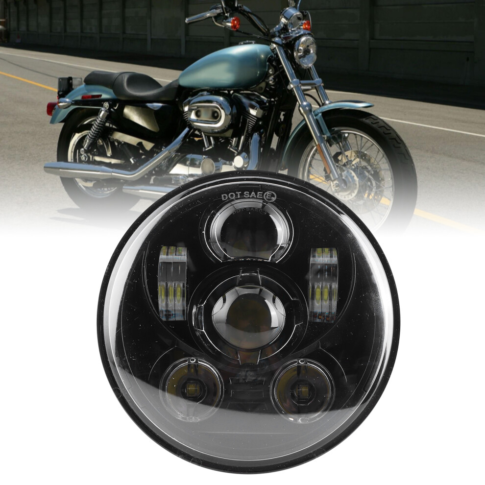 75W 5.75In Led Headlamp For Jeep Wrangler & Motorcycle, 6500K Bright White 7611360961370