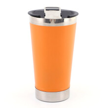Copo térmico para amantes de café, em aço inoxidável, mantém as bebidas quentes ou frias, com acabamento em pintura eletrostática resistente ao