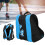 Single Shoulder 3 Layer Blue Backpack for Roller Skates Breathable 12