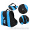 Single Shoulder 3 Layer Blue Backpack for Roller Skates Breathable 8