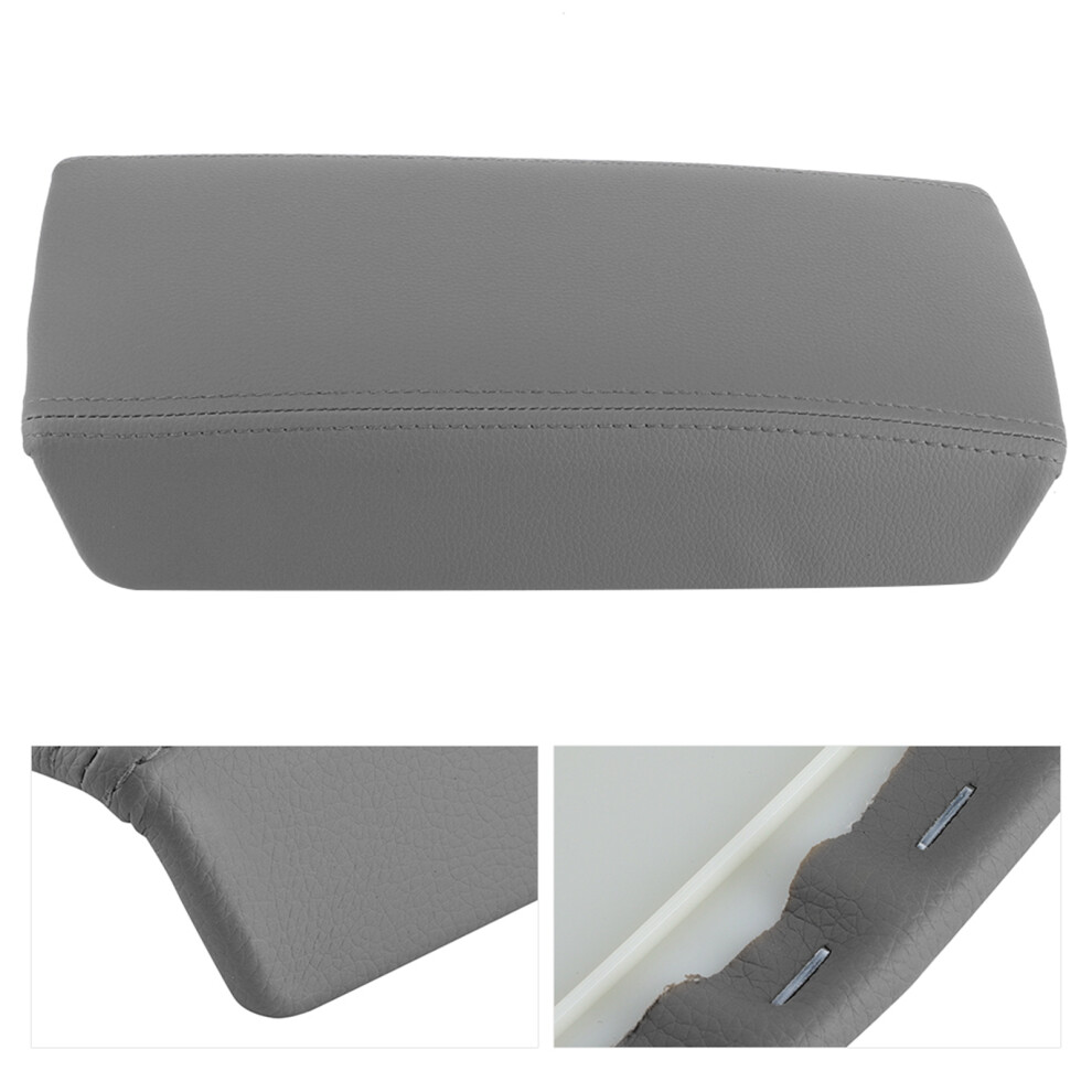 Leather & Abs Center Console Armrest Lid Fit Honda Accord 2003-2007 Gray 6921360967441