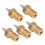5Pcs Brass 3D Printer Nozzle Set, M6 Tips, 0.2/0.3/0.4/0.5mm 14