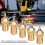 5Pcs Brass 3D Printer Nozzle Set, M6 Tips, 0.2/0.3/0.4/0.5mm 3