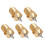 5Pcs Brass 3D Printer Nozzle Set, M6 Tips, 0.2/0.3/0.4/0.5mm 9