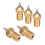 5Pcs Brass 3D Printer Nozzle Set, M6 Tips, 0.2/0.3/0.4/0.5mm 13
