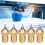 5Pcs Brass 3D Printer Nozzle Set, M6 Tips, 0.2/0.3/0.4/0.5mm 12