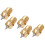 5Pcs Brass 3D Printer Nozzle Set, M6 Tips, 0.2/0.3/0.4/0.5mm 6