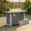 Outsunny Outsunny Gas Fire Pit Table with 50,000 BTU Burner, Cover, Dark Grey 9