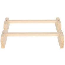 Sturdy Chicken Perch Stand 2pcs Natural Wood Bird Roosting Platform