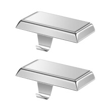 Kerstsokhouder 2 stuks koushaken antislip eenvoudige-Zilver