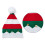 Kerstmuts Gestreepte Muts Hoeden Nieuwjaar-kind rood wit 1