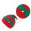 Kerst Kerstmuts Gestreepte Kerstmuts-volwassen rood groen 1