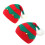 Kerst Kerstmuts Gestreepte Kerstmuts-volwassen rood groen 6