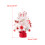 Elegant Compact PVC Christmas Tree Red and White Design Gift for 3