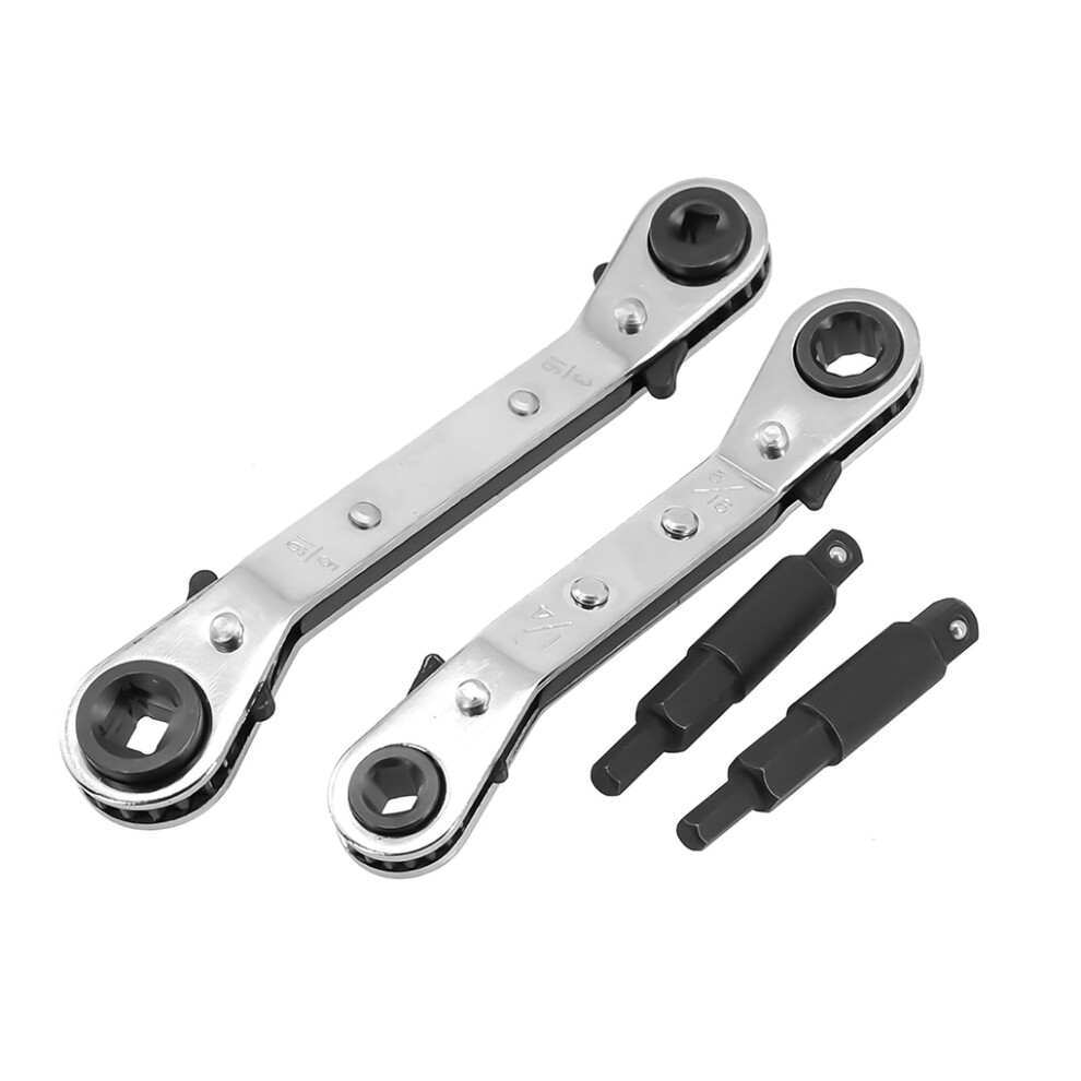 Silver Easy To Carry And Store Ratchet Wrench Set On Go Tasks