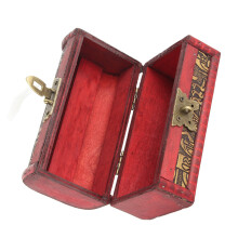Schmuckaufbewahrungsbox Vintage European Stil Holzcase Zuhause Deko 20x15x10cm