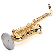 Messing-Saxophon-Ohrring Miniatur-Deko 19cm Musikalisches Geschenk