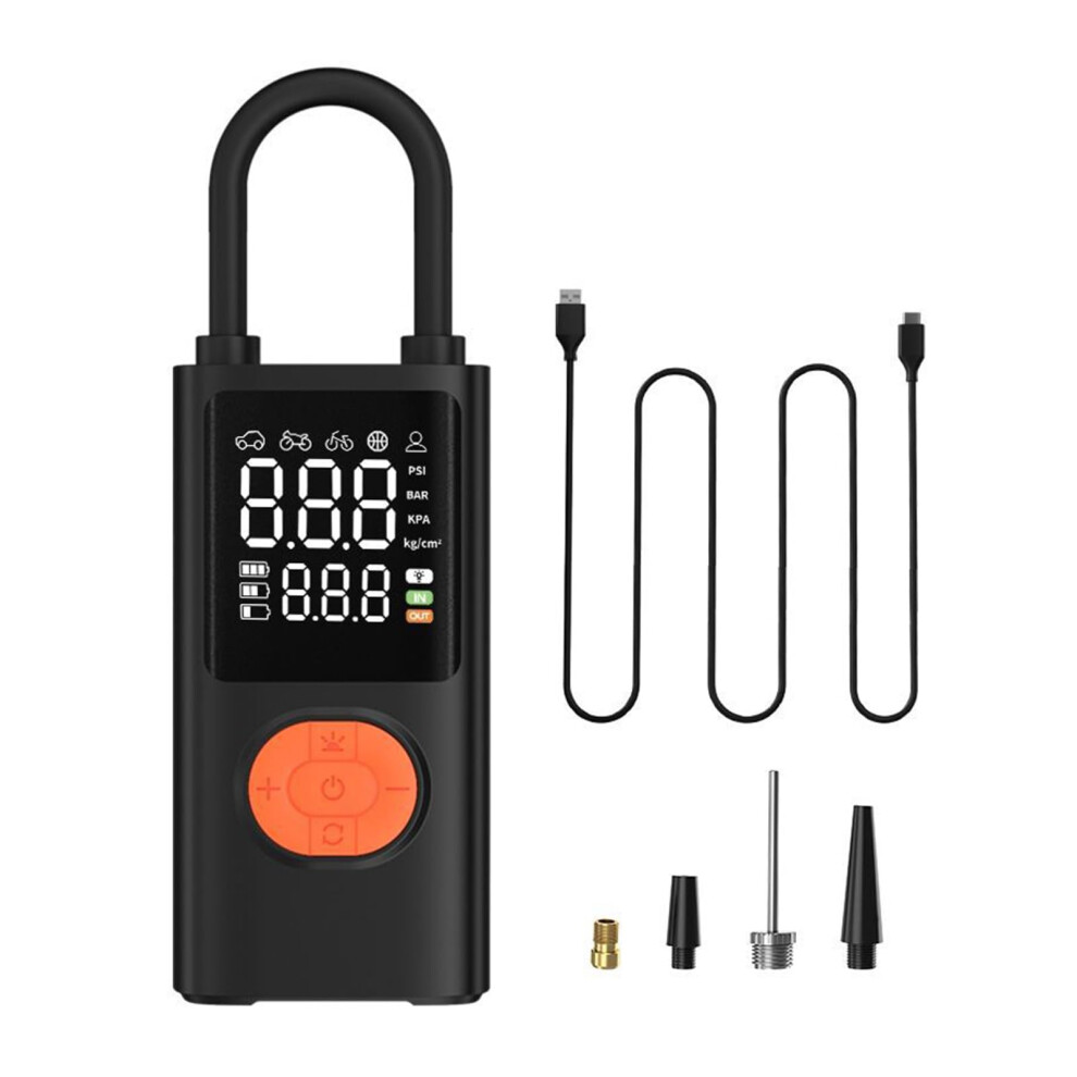 Tire Inflator Portable Air Compressor Car Bike 4000Mah Portable Pumps Accurate Pressure Lcd Display Cordless Compressor For Car Tires Round Keys 9105992073122