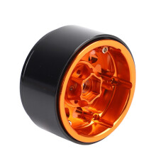 4 Stück 1:10 RC-Metallradnaben für Axial SCX10/D90, Schwarz & Gold