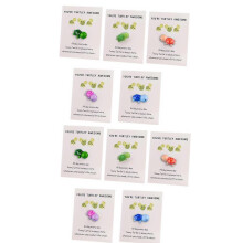 10Pcs Multi Color Pocket Hug Turtle,Thank You Note Cards Greeting Card Mini Sea Turtle Figure Pocket Hug Gift for Friends Family