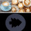 Κιτ καμβά καφέ, πρότυπα τέχνης cappuccino με βρώμη, καφέ και κέικ, με στυλό καφέ από 5