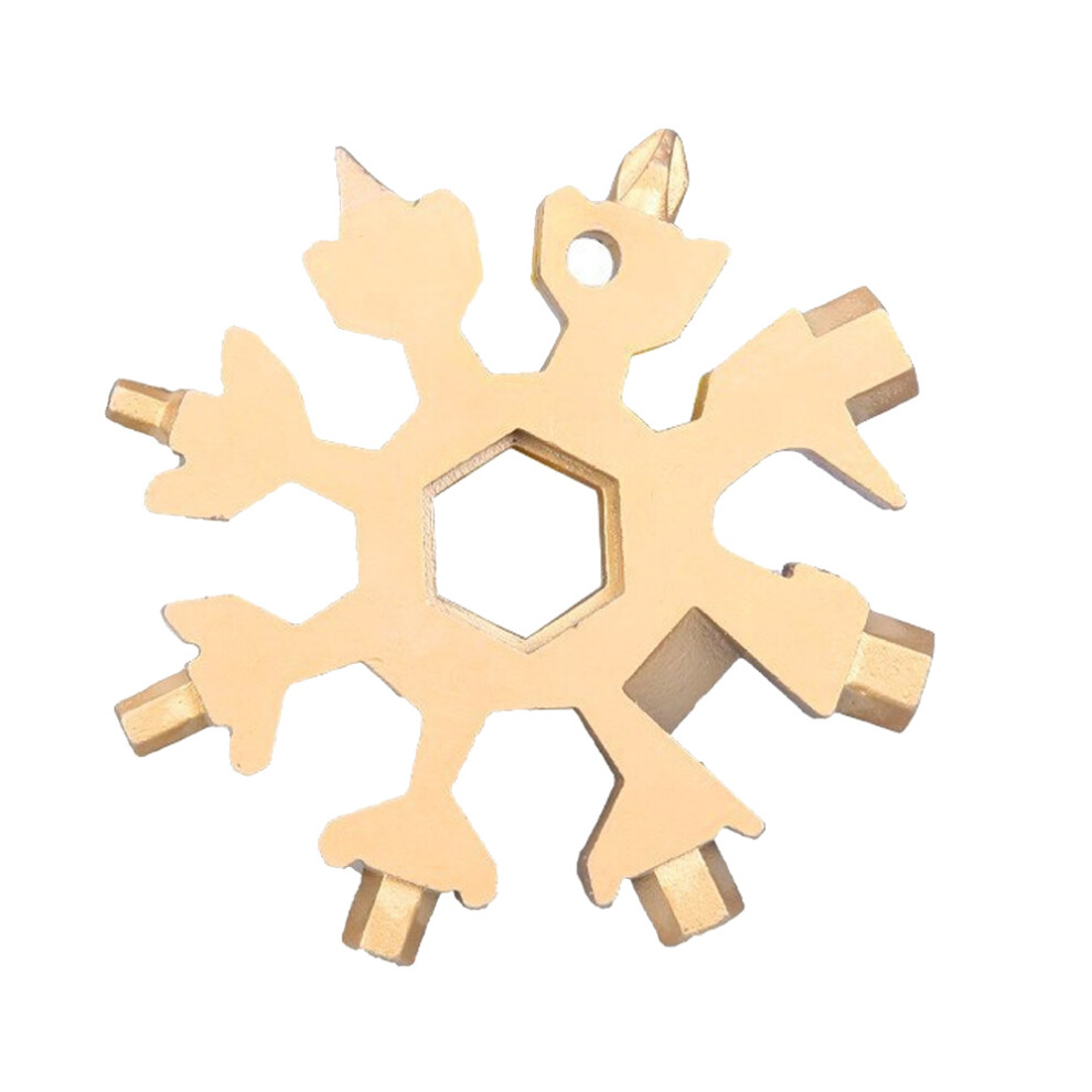 Snowflake Multi-Tool, Stainless Steel Portable Gift For Outdoor Enthusiasts, Complete With Screwdriver And Bottle Opener 9363190792317