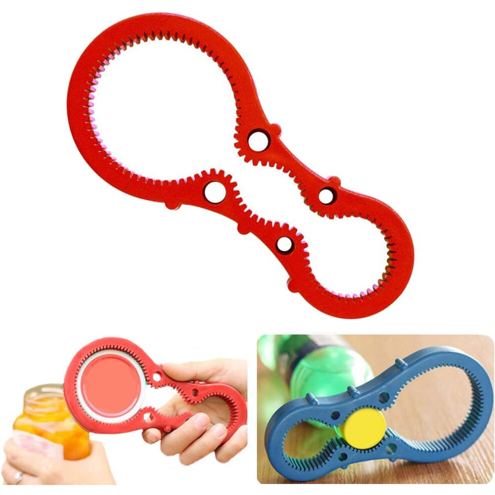 Compact Kitchen Twist Tool Opener, Non Slip Gripper Pad Ensures Enhanced Grip For Easy Opening Of Beverages And Jars