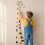 Wooden Giraffe Growth Chart for Kids Personalizing Height Ruler, 5