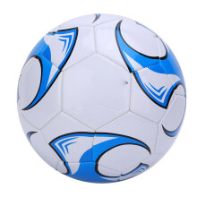 Blue Soccer Ball 2.7: Durable PU No. 5 for Student Training & Fun