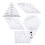 5Pcs Transparent PatchWork Ruler Templates for Quilting Sewing Crafting 10