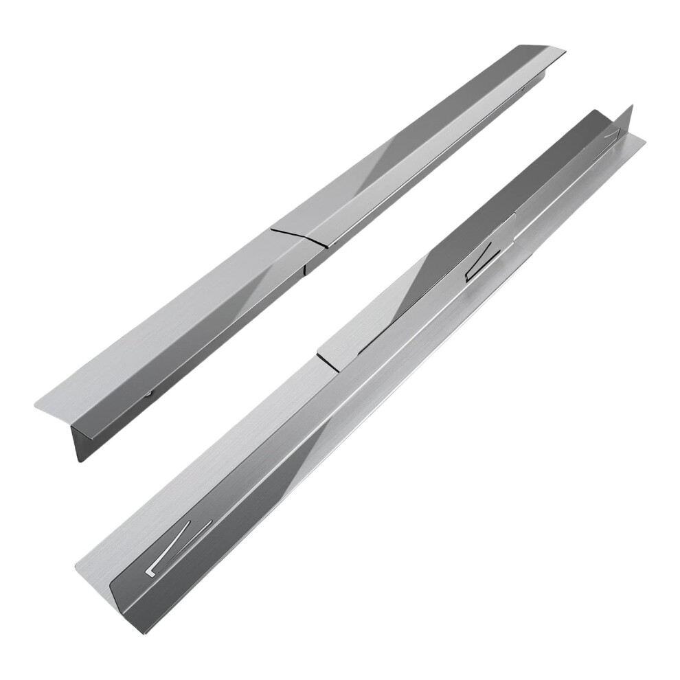 2Pcs Kitchen Appliance Gaps Protectors Stainless Steel T Shape Countertop Cracks Covers Fillers Kitchen Stove Protectors 9323874960203