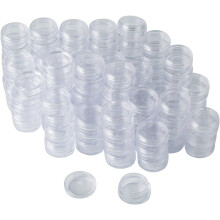 Compacte, transparante containers, lekvrije potjes voor op reis, herbruikbare opbergoplossingen voor cosmetica, plastic kralencontainers voor beauty-