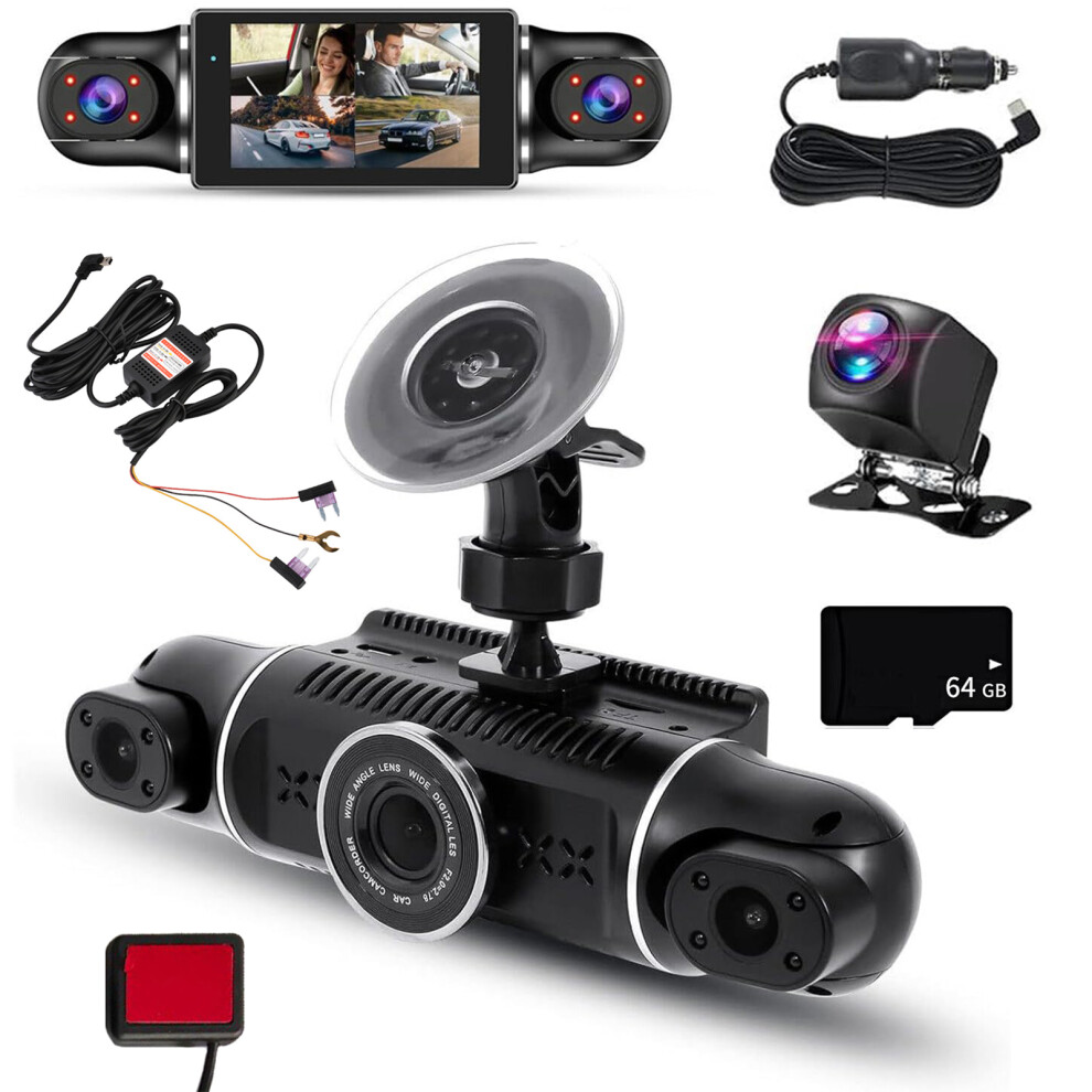 (64GB) ABS 4 Channel Vehicle Camera Video Recorder Car DVR DVR Dash Cam-image-OPC-PMYP26N-NEW