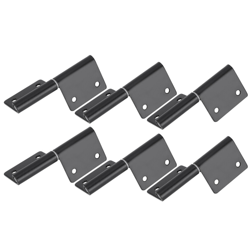 6Pcs Stainless Steel Flag-Shaped Door Hinges For Cabinet, 7.6X3.1cm 8491360998755