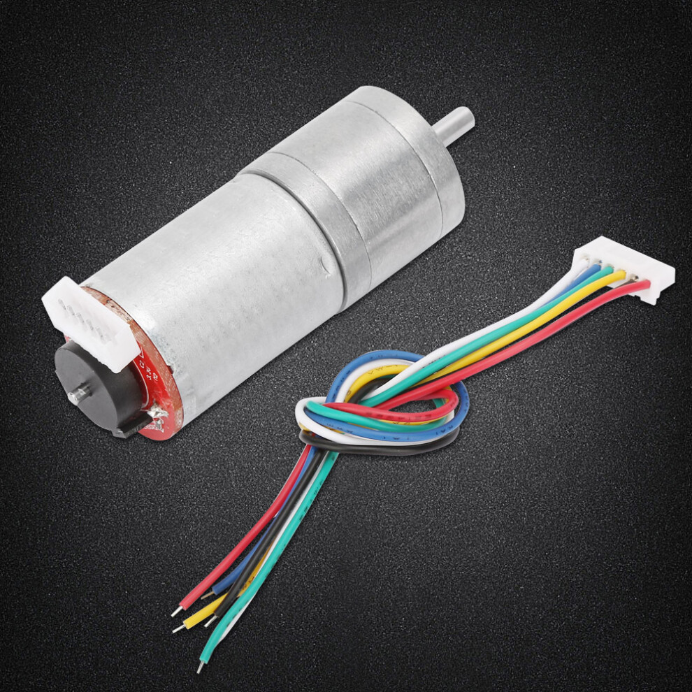 12V 50Rpm Encoder Gear Motor For Rc Robots Diy Speed Reduction Engine Parts 8111360998578